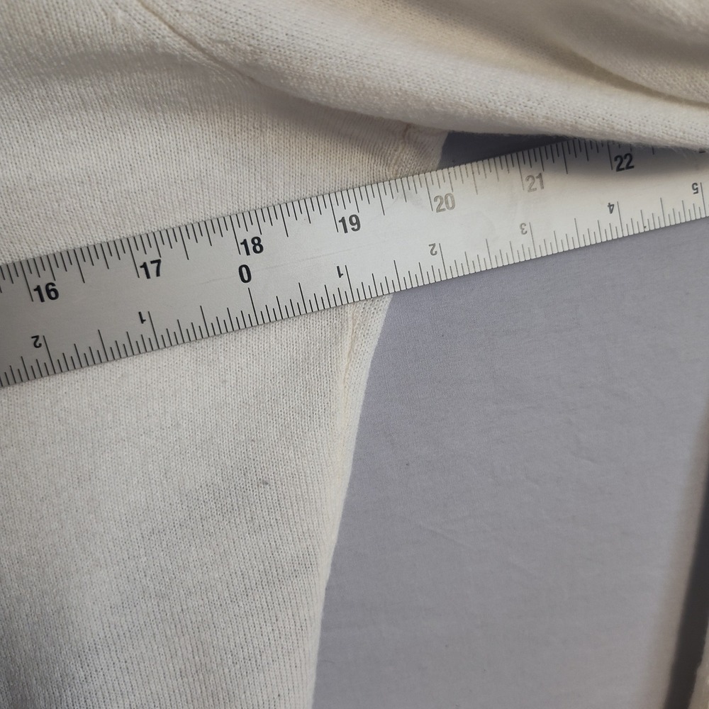 New York & Company Cream Grey Black Colorblock Argyle Cardigan Sweater XL - Picture 6 of 9